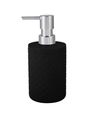 Дозатор для жидкого мыла, Plast team, Black, пластик, 9х7.8х17 см, 330 мл, черный