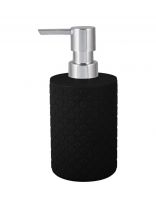 Дозатор для жидкого мыла, Plast team, Black, пластик, 9х7.8х17 см, 330 мл, черный