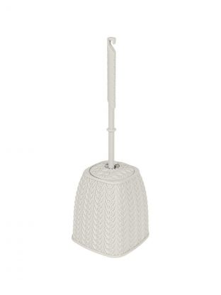 Ерш для туалета Plast team, Melange, напольный, 10.4х10.4х36.5 см, пластик, молочный туман