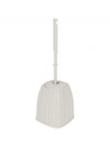 Ерш для туалета Plast team, Melange, напольный, 10.4х10.4х36.5 см, пластик, молочный туман