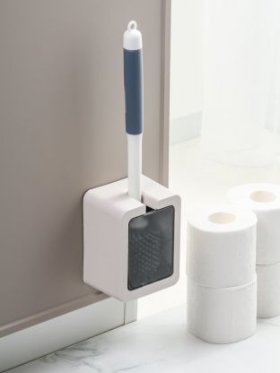 Ерш для туалета подвесной, 11х8.5х42 см, прозрачная вставка, в асс, пластик, Y4-11246