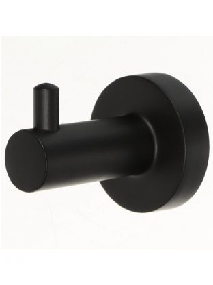 Крючок на саморезах, 7х5 см, металл, черный, Y9-046