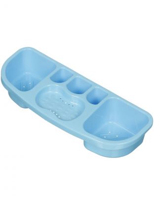 Полка для ванной пластик, накладная, прямая, 39х14.5х7.5 см, в ассортименте, Альтернатива, М1794