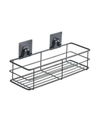 Полка металл, настенная, прямая, 30х10.8х13.1 см, на липучке, Potato, P2802-2