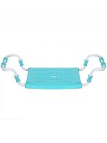 Сиденье на ванну 5-реечное, пластик, металл, 35х29 см, с обрезиненным креплением, в ассортименте, Nika, СВ5