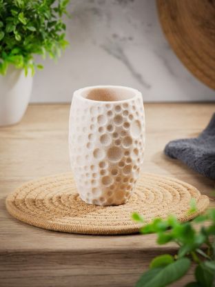 Стакан для зубных щеток, 7.6x10.8 см, полистоун, Пузырьки, BRE0172CA-TB