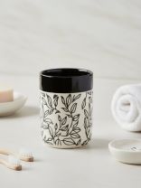 Стакан для зубных щеток 7.5х10.5 см, керамика, Черно-белая , BCE1160AA-TB