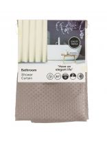 Штора для ванн 180х180 см, EVA, Пузырьки/ромбики, капучино, Y8-2920