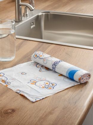 Пакеты для мусора 60 л, 10 шт, 15 мкм, с завязками, Lomberta, 723233