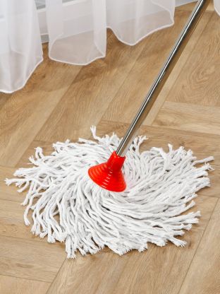 Сменный блок для швабры хлопок, 33х9 см, веревочный, круглый, 350 грамм, еврорезьба, A260084