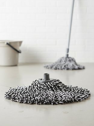 Сменный блок для швабры хлопок, 30 см, веревочный, York, Зебра, 073060