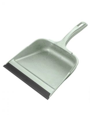 Совок пластик, 33х22х6.5 см, с резиновой кромкой, квадрат, зеленый, Homver, Greenland, 221220118/04