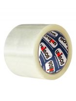 Клейкая лента упаковочная, 72 мм, прозрачная, основа полипропиленовая, 66 м, 45 мкм, Unibob, 600, 74778