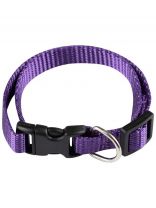 Ошейник с застежкой, для животных, размер S, Рыжий кот, 20-30 см, фиолетовый