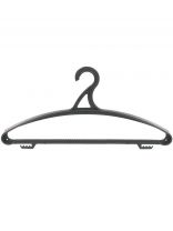 Вешалка-плечики для одежды, пластик, 44-46 р, черная, ПУ-001