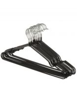 Вешалки-плечики для одежды, 40 см, 20 шт, металлические, черные, Марья Искусница