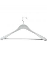 Вешалка-плечики для одежды, 43х20 см, пластик, белая, T2022-440
