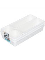 Набор лотков универсальный, №3, пластик, 46х31х5 см, белый, Idea, М 1619