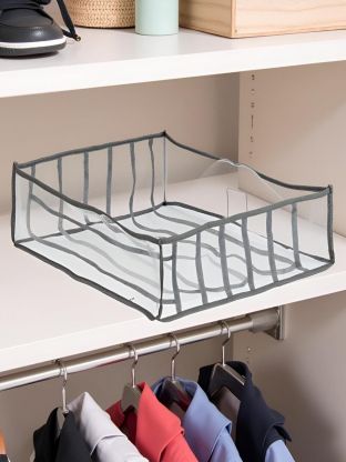 Органайзер для хранения, 6 секций, 32х32х12 см, прозрачный, Y6-10742