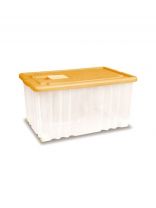 Ящик хозяйственный, 56 л, 61х40х31 см, с крышкой, в ассортименте, Darel, ЯФ0156