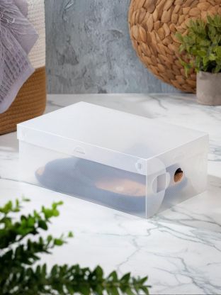 Коробка для хранения обуви, 33х20х12 см, 10 шт, прозрачная, Y4-8662