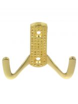 Крючок-вешалка 2-рожковый, Стандарт, 011 B GP, 10 203, золото