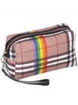 Косметичка 20х8х11 см, с ручкой, Клетка SPE34445-5, Y8-2831, застежка молния