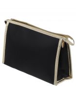 Косметичка 23х15х7.5 см, A080008, прямоугольная, застежка молния, черная