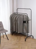 Набор чехлов для одежды 60х90 см, полиэстер, без кармана, 5 шт, серый, A290014