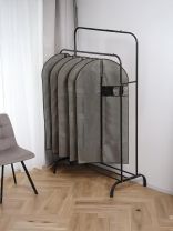 Набор чехлов для одежды 60х137 см, полиэстер, без кармана, 5 шт, серый, A290035