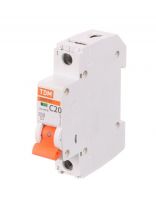 Автоматический выключатель TDM Electric, ВА47-29, 1 полюс, 20 А, 4.5 кА, С, 230/400 В, SQ0206-0075