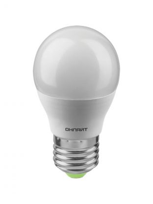 Лампа светодиодная E27, 12 Вт, 120 Вт, шар, 4000 К, нейтральный белый свет, Онлайт, 90064