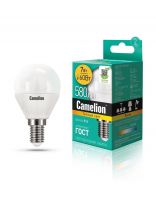 Лампа светодиодная E14, 7 Вт, 60 Вт, 220 В, шар, 3000 К, теплый белый свет, Camelion, 12069