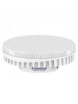 Лампа светодиодная GX53, 7 Вт, 230 В, таблетка, 6500 К, холодный белый свет, General Lighting Systems, GLDEN-GX53, 642600