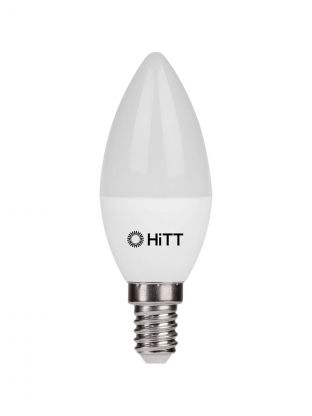 Лампа светодиодная E14, 13 Вт, 230 В, свеча, 3000 К, теплый белый свет, HiTT, HiTT-PL-C35, C35, 1010031