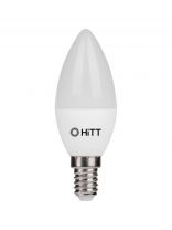 Лампа светодиодная E14, 13 Вт, 230 В, свеча, 3000 К, теплый белый свет, HiTT, HiTT-PL-C35, C35, 1010031