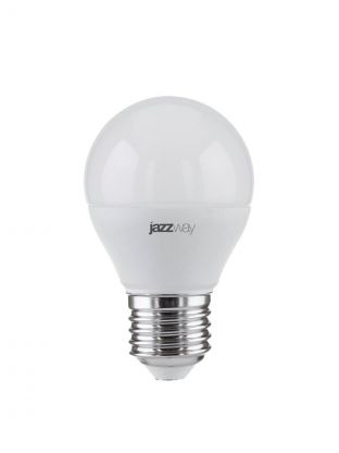 Лампа светодиодная E27, 5 Вт, шар, 4000 К, свет белый, JazzWay, PLED- ECO, 1036988A
