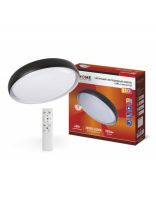 Светильник светодиодный, In Home, Comfort Honey, 60 Вт, 3000-6500 К, 4800 Лм, IP40, 50х50х11 см, с диммером, черный, 4690612034430