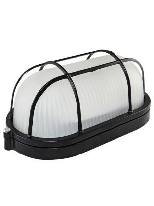 Светильник TDM Electric, НПБ1402, 60 Вт, E27, на 1 лампочку, IP54, 21х10.5х8.5 см, с решеткой, черный, SQ0303-0037