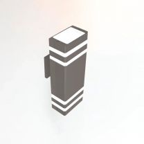 Светильник фасадный General Lighting Systems, Катет, 50 Вт, GU10, на 2 лампочки, IP65, 11х11.5 см, графит, 662592