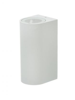 Светильник фасадный General Lighting Systems, GWL-2MR16-GU10-R-IP65, 50 Вт, GU10, на 2 лампочки, IP65, 8х15 см, 2 лампы, IP65, круглый, белый, 661123