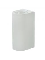 Светильник фасадный General Lighting Systems, GWL-2MR16-GU10-R-IP65, 50 Вт, GU10, на 2 лампочки, IP65, 8х15 см, 2 лампы, IP65, круглый, белый, 661123