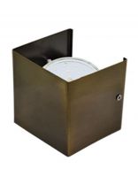 Светильник настенный светодиодный, Ecola, N51 Бра, 15 Вт, GX53, на 1 лампочку, IP20, 10х10х9 см, черный/бронза, FNN51FECB