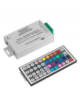 Контроллер IP20, RGB, 216 Вт, с радиопультом для лент RGB 12В и 24В,128х64х24 мм, General Lighting Systems, GDC-RGB-216ВТ-R-IP20-12В