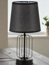 Светильник настольный E14, 40 Вт, черный, абажур черный, BY, Орлеан, 476-010