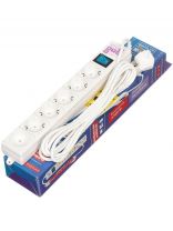 Сетевой фильтр 6 гнезд, 3 м, с заземлением, 16 А, 3.5 кВт, Power Cube, SPG(5+1)-16B-3М