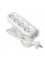 Удлинитель бытовой 4 гнезда, 5 м, ПВС, 2х0.75 мм2, без заземления, UNIVersal, У6, 766М-05