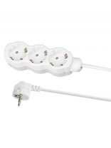 Удлинитель бытовой 3 гнезда, 10 м, ПВС, 3х1 мм2, с заземлением, 16 А, 250 В, с защитными шторками, TDM Electric, Люкс, SQ1303-4029