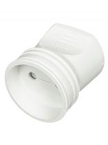 Кабельная розетка 2 полюса, без заземления, 10 А, белая, TDM Electric, Народная, SQ1806-0409