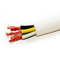 Кабель ПВС, 5х2.5 мм2, 100 м, медь, гибкий, ГОСТ, белый, ККЗ